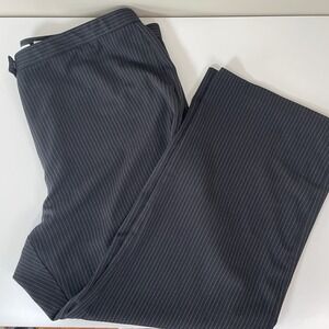 Sag Harbor Women's 24W Black Pinstripe Stretch Dress Pants Professional Office